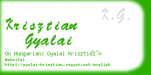 krisztian gyalai business card